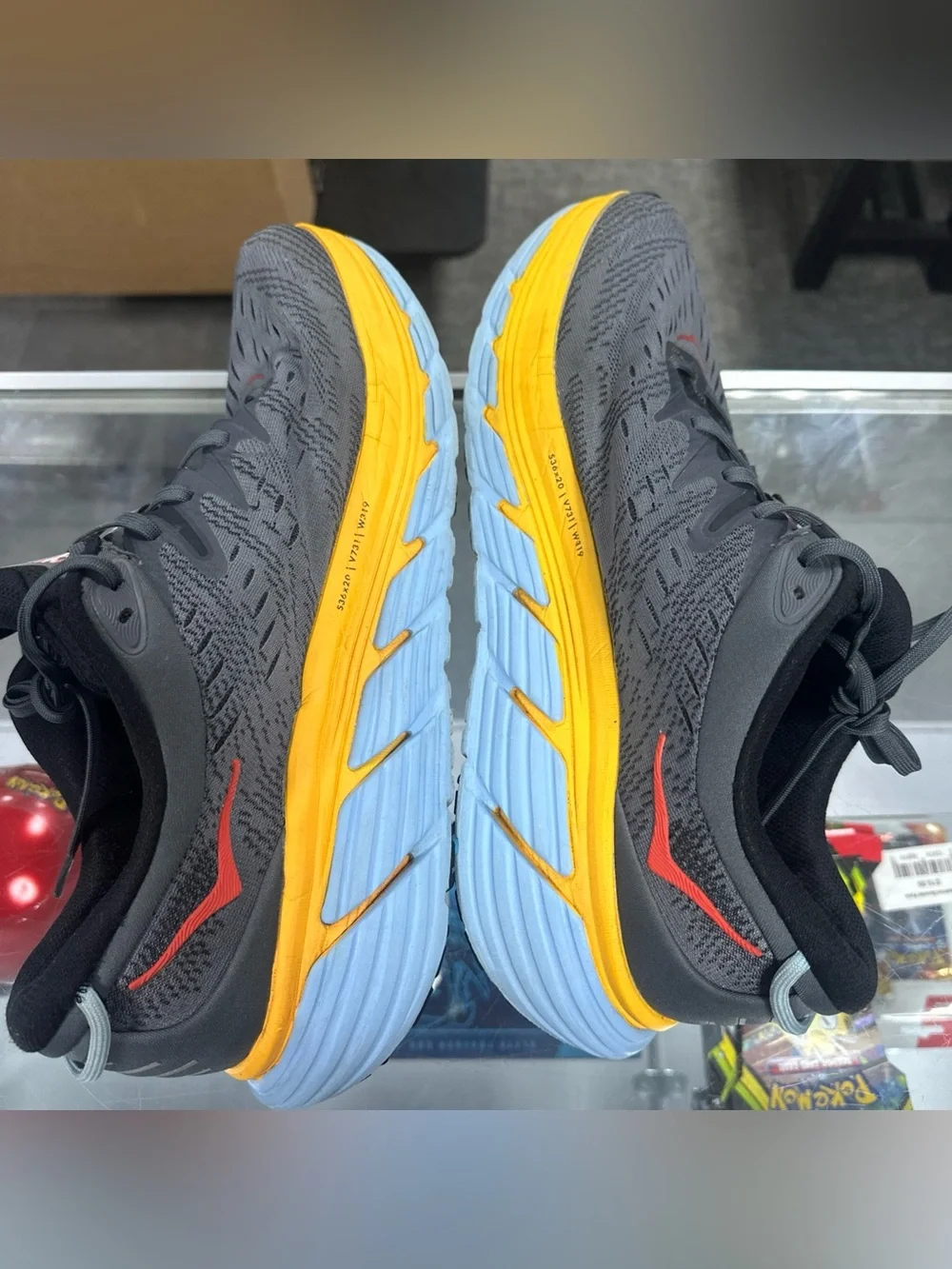 Size 13D - Hoka One One Gaviota 4 Gray Running Training Shoes Athletic Outdoors